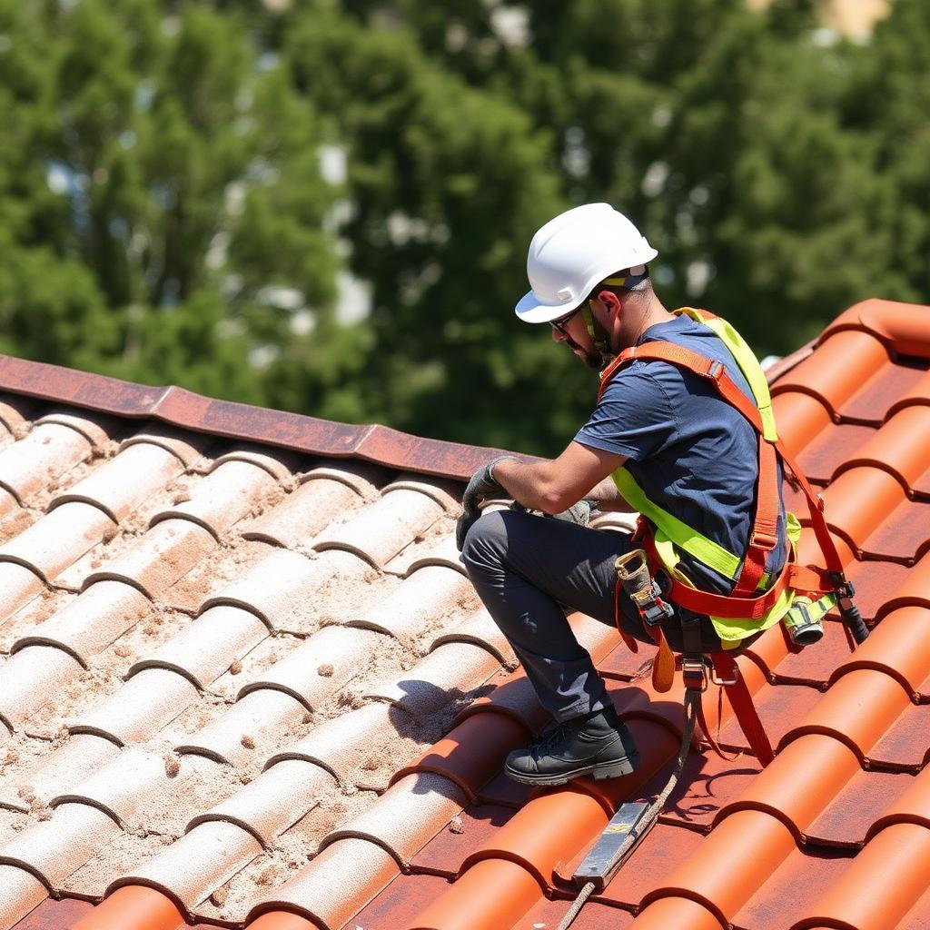 Couvreur OEKO sur chantier